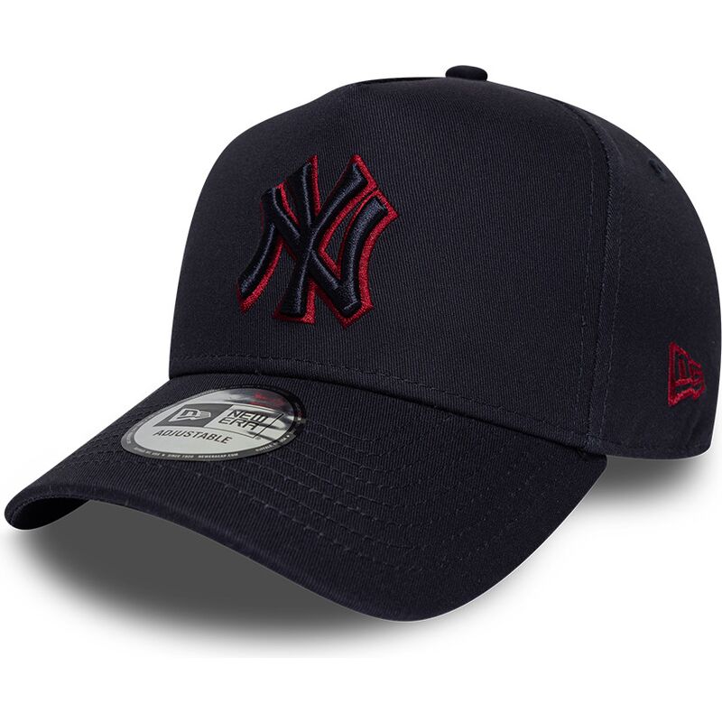 cappello-curvo-blu-marino-snapback-9forty-e-frame-team-outline-dei-new-york-yankees-mlb-di-new-era