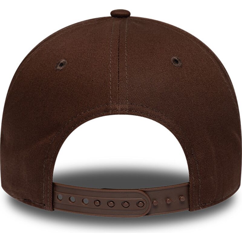 cappello-curvo-marrone-snapback-9forty-e-frame-team-outline-dei-los-angeles-dodgers-mlb-di-new-era