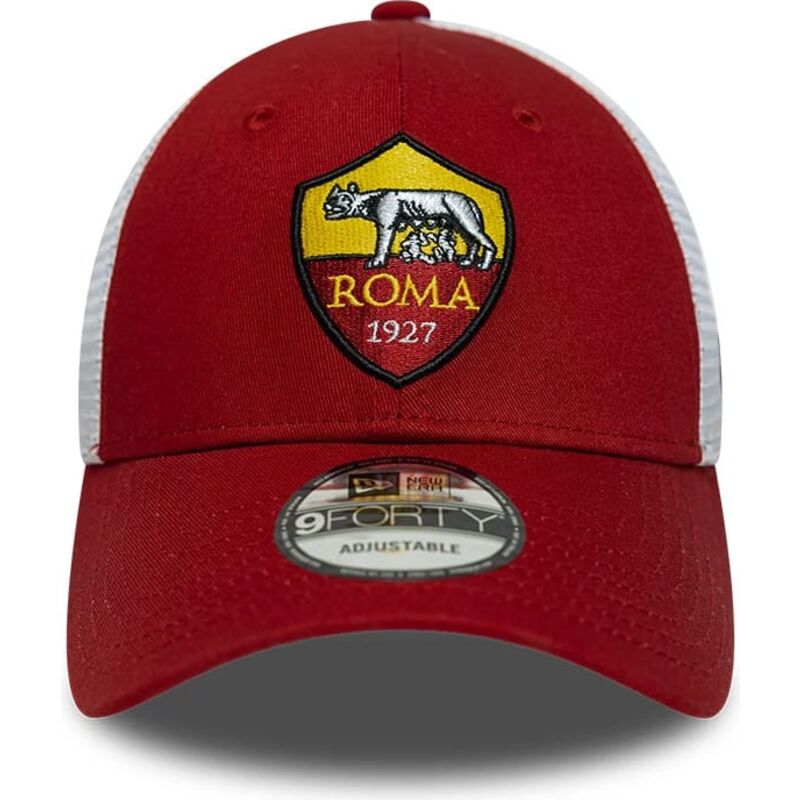 cappello-curvo-rosso-cinghia-regolabile-9forty-league-dei-associazione-sportiva-roma-serie-a-di-new-era