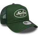 cappello-curvo-verde-snapback-a-frame-oval-patch-foam-di-new-era