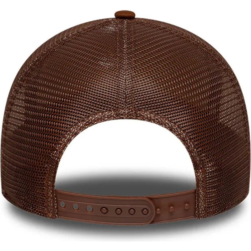 cappello-curvo-marrone-snapback-e-frame-outline-dei-new-york-yankees-mlb-di-new-era