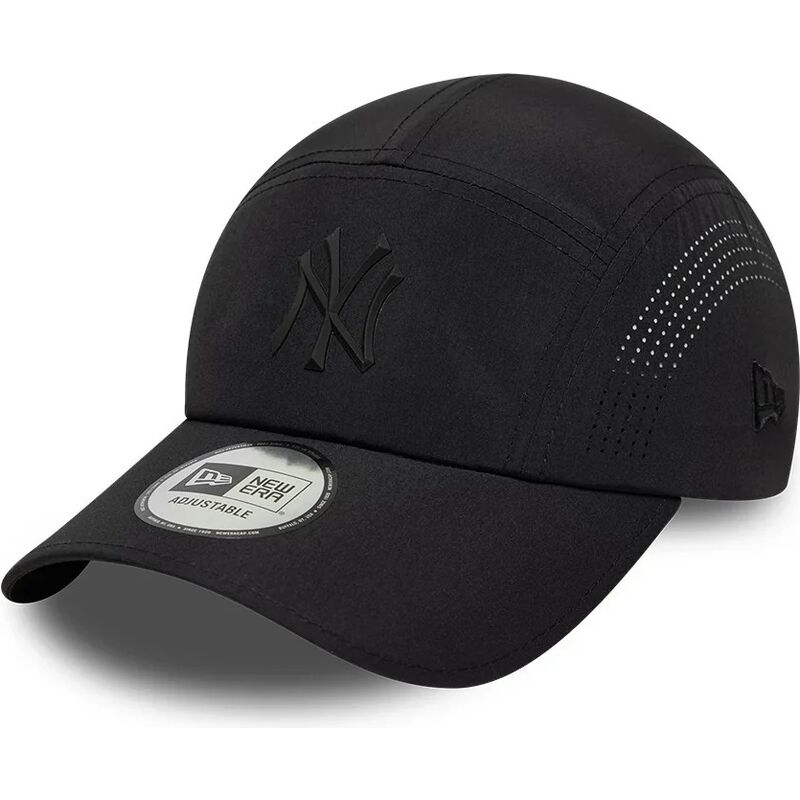 cappello-curvo-nero-snapback-runner-tech-midi-dei-new-york-yankees-mlb-di-new-era