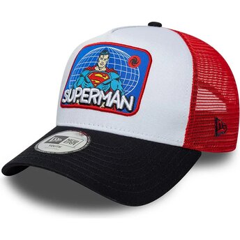 Cappello curvo multicolore snapback per bambino A Frame Patch dei Superman DC Comics di New Era