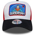 cappello-curvo-multicolore-snapback-per-bambino-a-frame-patch-dei-superman-dc-comics-di-new-era