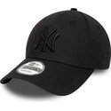 cappellino-curvo-nero-regolabile-con-logo-nero-9forty-league-essential-di-new-york-yankees-mlb-di-new-era