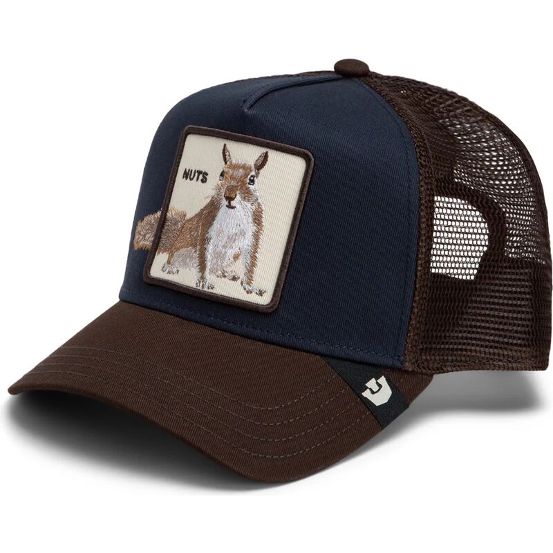 cappello-curvo-marrone-snapback-over-the-line-squirrel-out-of-bounds-nuts-the-farm-goorin-bros
