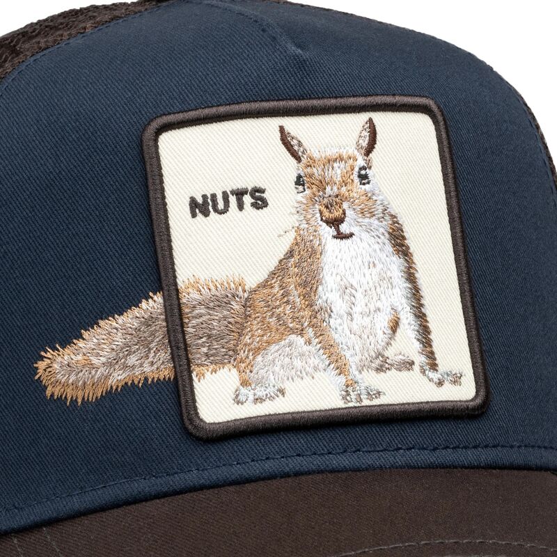 cappello-curvo-marrone-snapback-over-the-line-squirrel-out-of-bounds-nuts-the-farm-goorin-bros