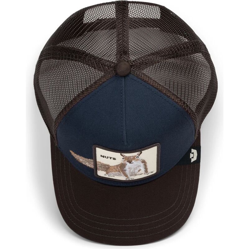 cappello-curvo-marrone-snapback-over-the-line-squirrel-out-of-bounds-nuts-the-farm-goorin-bros