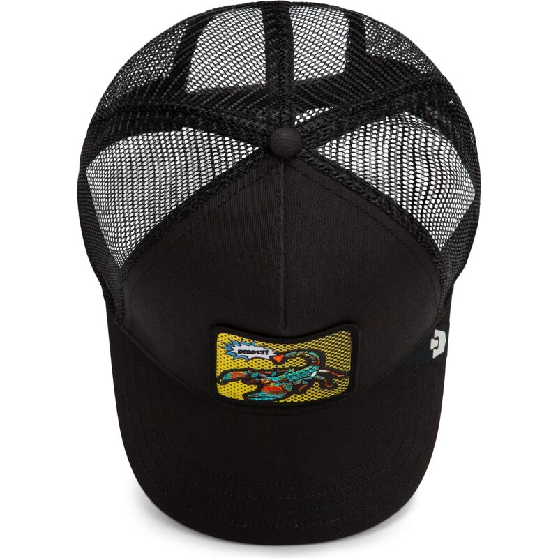 cappello-curvo-nero-snapback-deadly-scorpion-pop-art-strikes-back-the-farm-goorin-bros cappello-curvo-nero-snapback-deadly-scorpion-pop-art-strikes-back-the-farm-goorin-bros