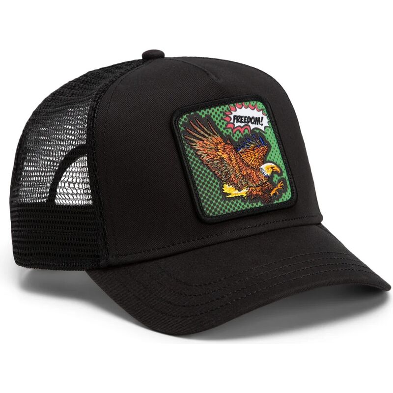 cappello-curvo-nero-snapback-freedom-eagle-pop-art-strikes-back-the-farm-goorin-bros cappello-curvo-nero-snapback-freedom-eagle-pop-art-strikes-back-the-farm-goorin-bros