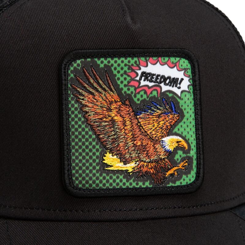 cappello-curvo-nero-snapback-freedom-eagle-pop-art-strikes-back-the-farm-goorin-bros cappello-curvo-nero-snapback-freedom-eagle-pop-art-strikes-back-the-farm-goorin-bros