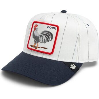 Cappello curvo grigio snapback Pinstripe Rooster Cock Playmakers The Farm Goorin Bros.