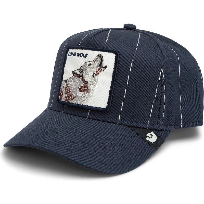 cappello-curvo-blu-marino-snapback-pinstripe-lone-wolf-playmakers-the-farm-goorin-bros cappello-curvo-blu-marino-snapback-pinstripe-lone-wolf-playmakers-the-farm-goorin-bros