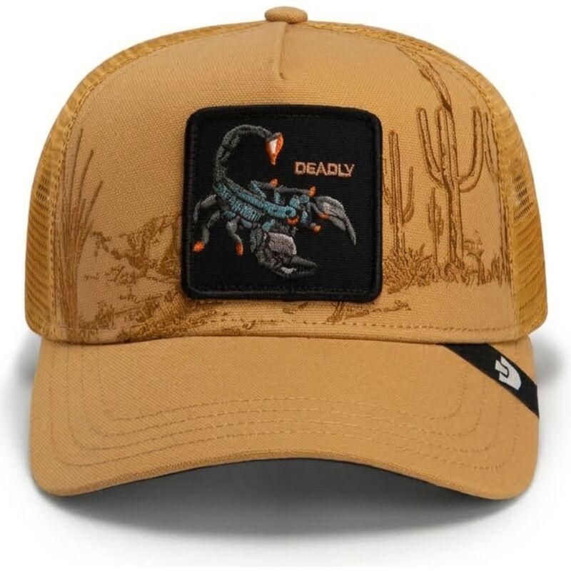 cappello-curvo-marrone-snapback-scorpion-badlands-deadly-the-farm-goorin-bros