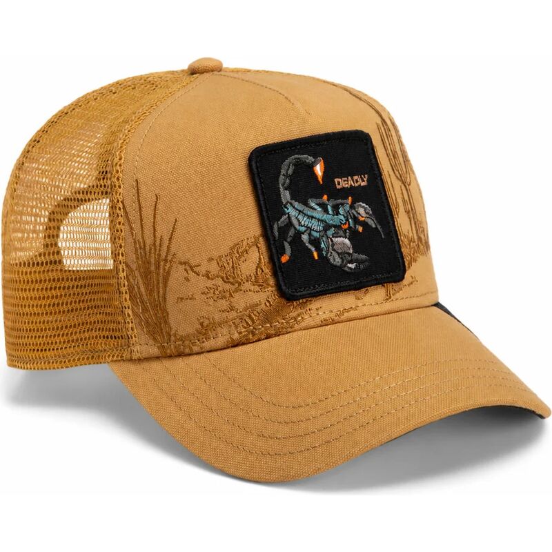 cappello-curvo-marrone-snapback-scorpion-badlands-deadly-the-farm-goorin-bros