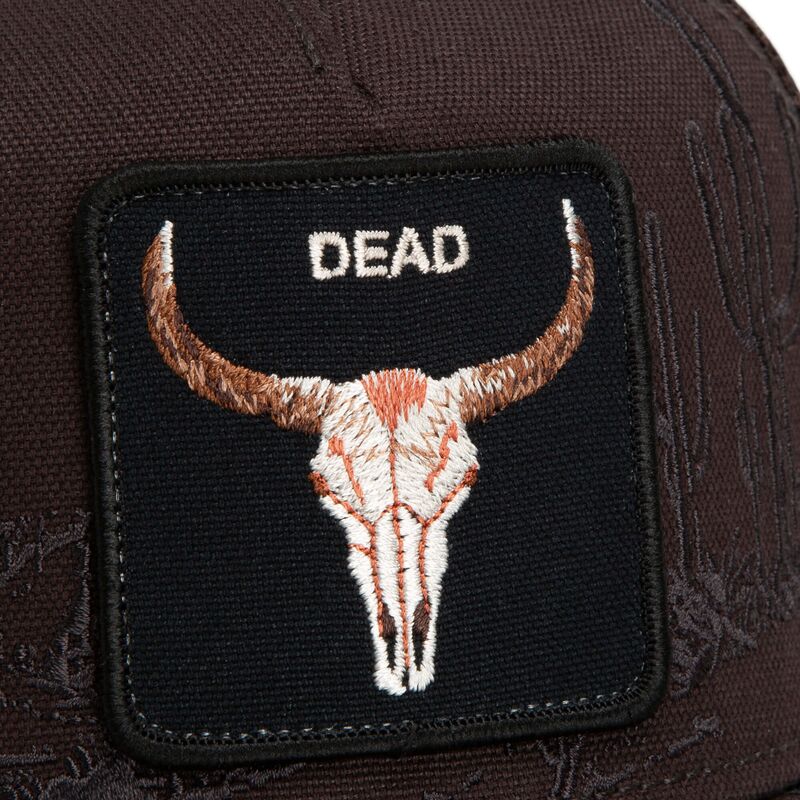 cappello-curvo-marrone-snapback-skull-badlands-dead-the-farm-goorin-bros