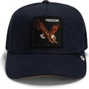 cappello-curvo-blu-marino-snapback-eagle-badlands-freedom-the-farm-goorin-bros