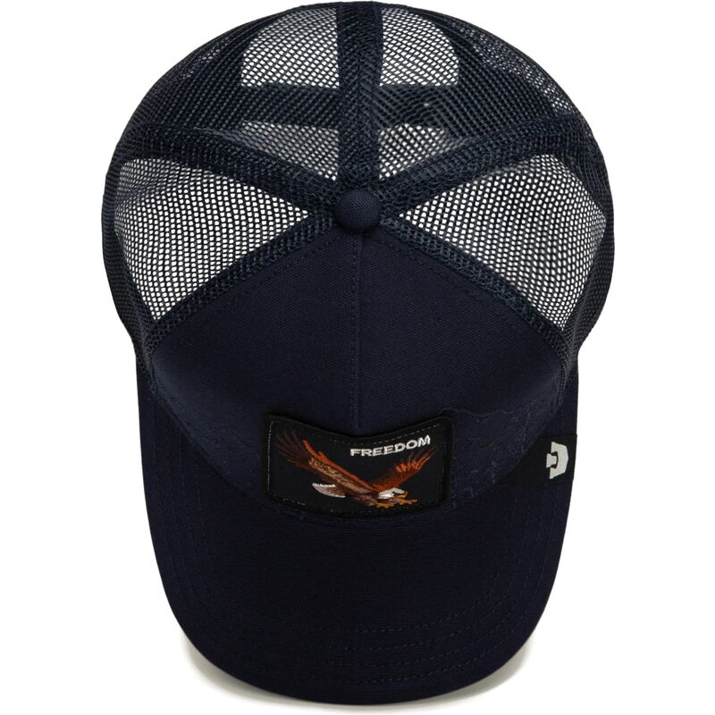 cappello-curvo-blu-marino-snapback-eagle-badlands-freedom-the-farm-goorin-bros cappello-curvo-blu-marino-snapback-eagle-badlands-freedom-the-farm-goorin-bros