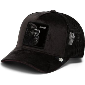 Cappello curvo nero snapback Velour Boss The Farm Goorin Bros.