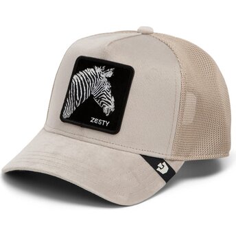 Cappello curvo beige snapback Velour Zesty The Farm Goorin Bros.