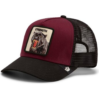 Cappello curvo rosso snapback Strength Panther Original Recipe The Farm Goorin Bros.