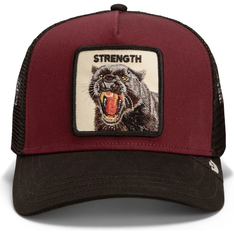 cappello-curvo-rosso-snapback-strength-panther-original-recipe-the-farm-goorin-bros cappello-curvo-rosso-snapback-strength-panther-original-recipe-the-farm-goorin-bros
