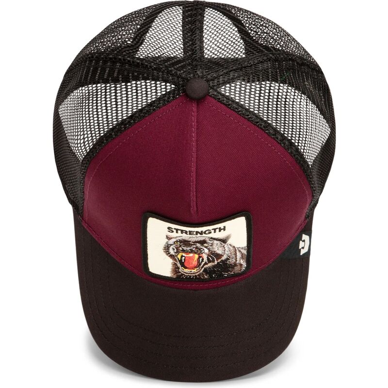 cappello-curvo-rosso-snapback-strength-panther-original-recipe-the-farm-goorin-bros cappello-curvo-rosso-snapback-strength-panther-original-recipe-the-farm-goorin-bros