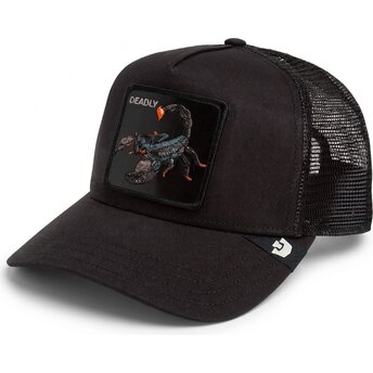Cappello curvo nero snapback Deadly Scorpion Original Recipe The Farm Goorin Bros.