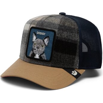 Cappello curvo multicolore snapback Brit Frenchie Check, Mate Dodgy The Farm Goorin Bros.