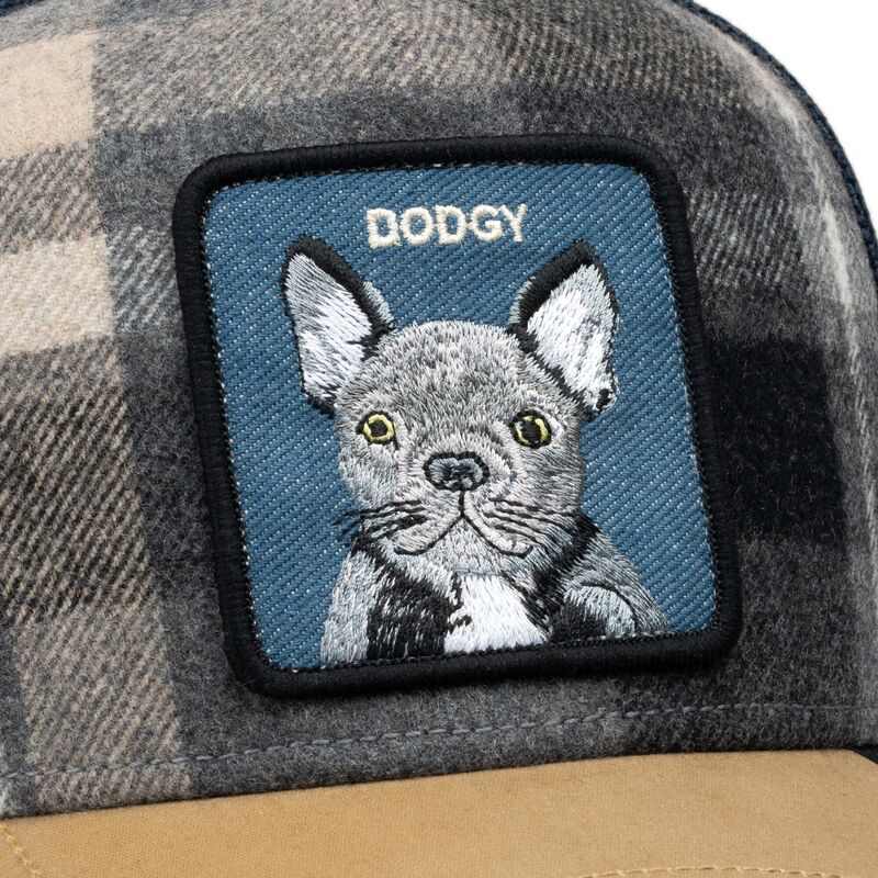 cappello-curvo-multicolore-snapback-brit-frenchie-check-mate-dodgy-the-farm-goorin-bros