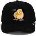 cappello-curvo-nero-snapback-black-out-chick-blackened-metallic-hot-the-farm-goorin-bros