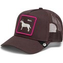 cappello-curvo-marrone-snapback-shadow-bull-terrier-off-the-leash-the-farm-goorin-bros