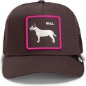 cappello-curvo-marrone-snapback-shadow-bull-terrier-off-the-leash-the-farm-goorin-bros