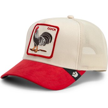 Cappello curvo rosso snapback The Suede Rooster Microsuede Cock The Farm Goorin Bros.