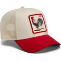cappello-curvo-rosso-snapback-the-suede-rooster-microsuede-cock-the-farm-goorin-bros