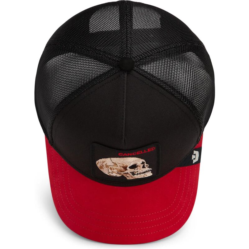 cappello-curvo-nero-snapback-cancelled-skull-microsuede-the-farm-goorin-bros cappello-curvo-nero-snapback-cancelled-skull-microsuede-the-farm-goorin-bros