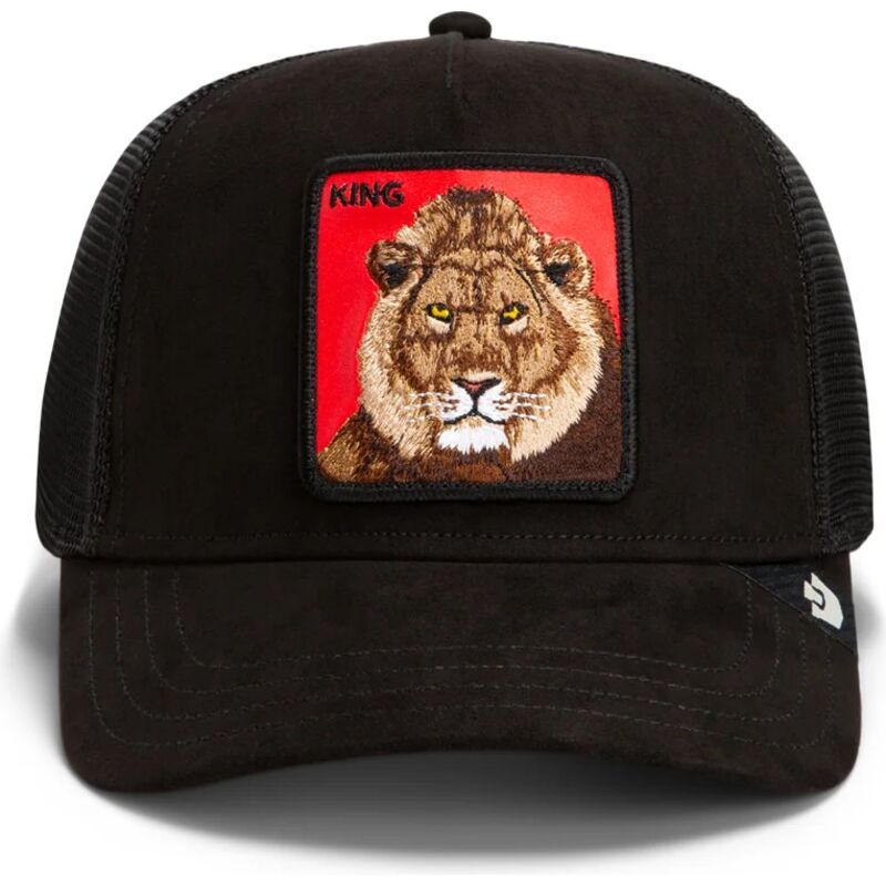 cappello-curvo-nero-snapback-re-leone-rosso-microsuede-king-the-farm-goorin-bros
