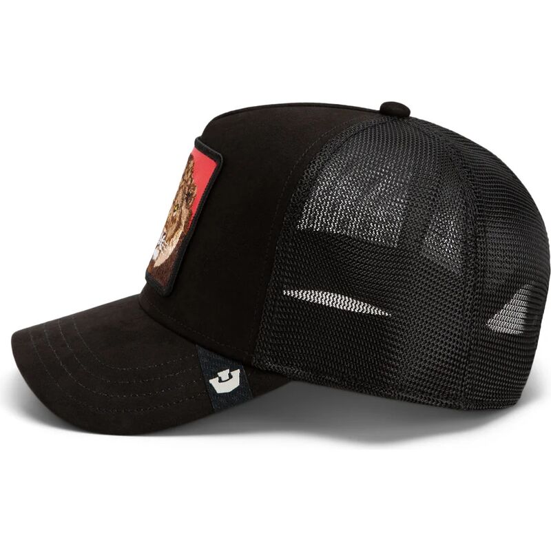 cappello-curvo-nero-snapback-re-leone-rosso-microsuede-king-the-farm-goorin-bros