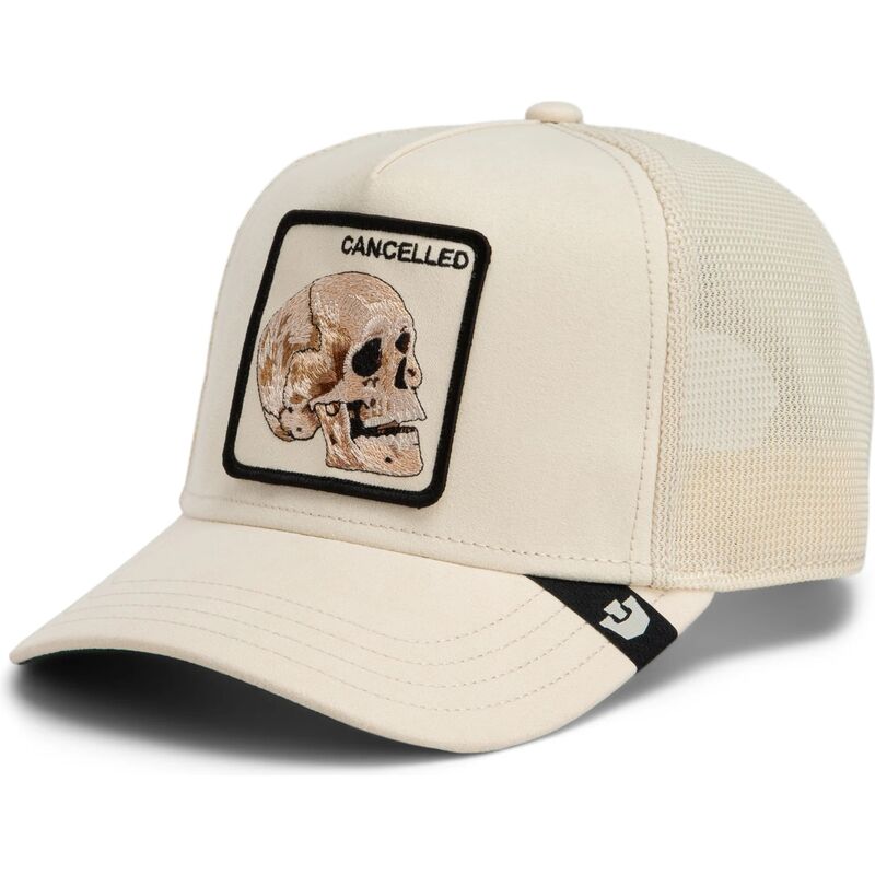 cappello-curvo-beige-snapback-suede-cancelled-skull-microsuede-the-farm-goorin-bros cappello-curvo-beige-snapback-suede-cancelled-skull-microsuede-the-farm-goorin-bros