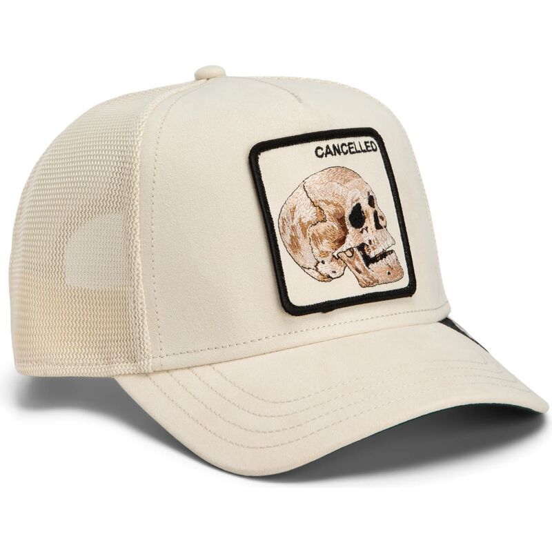 cappello-curvo-beige-snapback-suede-cancelled-skull-microsuede-the-farm-goorin-bros cappello-curvo-beige-snapback-suede-cancelled-skull-microsuede-the-farm-goorin-bros