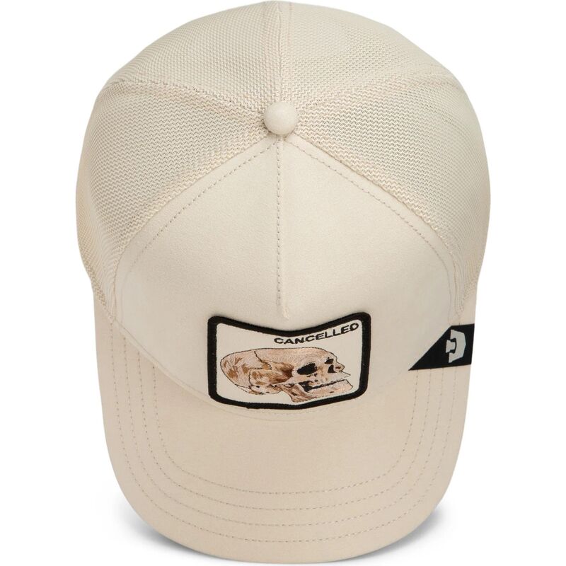 cappello-curvo-beige-snapback-suede-cancelled-skull-microsuede-the-farm-goorin-bros cappello-curvo-beige-snapback-suede-cancelled-skull-microsuede-the-farm-goorin-bros
