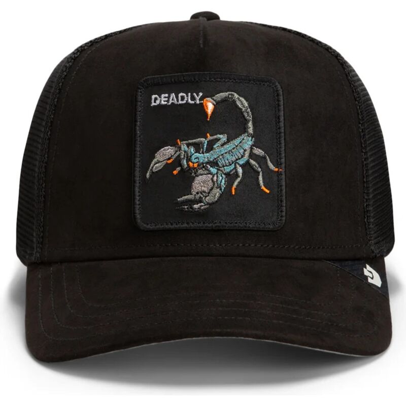 cappello-curvo-nero-snapback-suede-scorpion-microsuede-the-farm-goorin-bros cappello-curvo-nero-snapback-suede-scorpion-microsuede-the-farm-goorin-bros