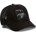 cappello-curvo-nero-snapback-suede-scorpion-microsuede-the-farm-goorin-bros