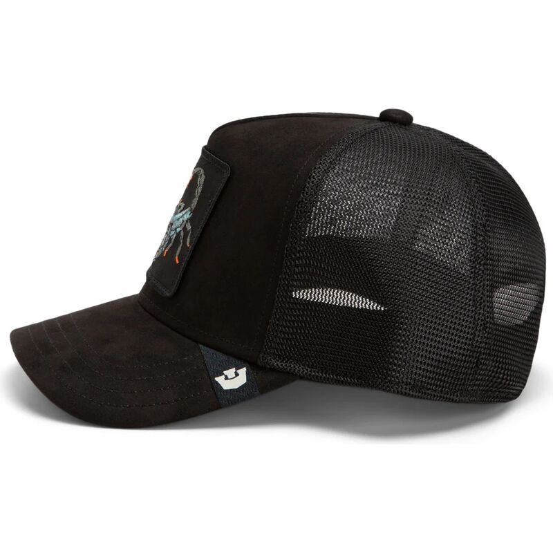 cappello-curvo-nero-snapback-suede-scorpion-microsuede-the-farm-goorin-bros cappello-curvo-nero-snapback-suede-scorpion-microsuede-the-farm-goorin-bros