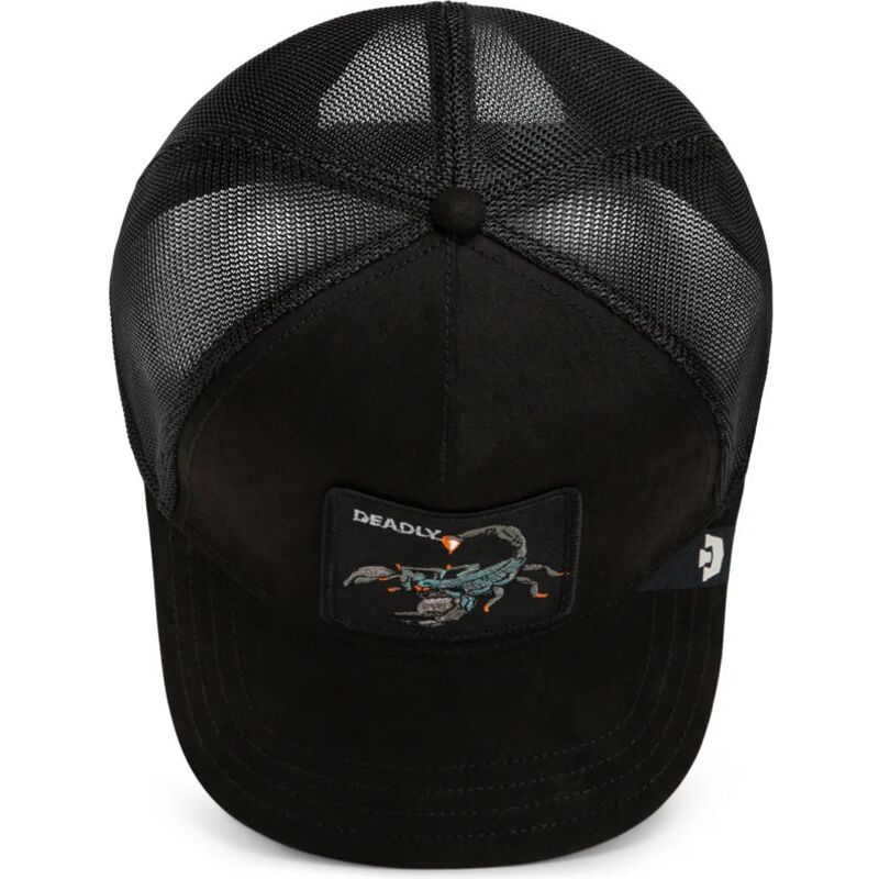 cappello-curvo-nero-snapback-suede-scorpion-microsuede-the-farm-goorin-bros cappello-curvo-nero-snapback-suede-scorpion-microsuede-the-farm-goorin-bros