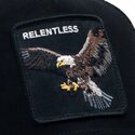 cappello-curvo-nero-snapback-suede-relentless-eagle-microsuede-the-farm-goorin-bros