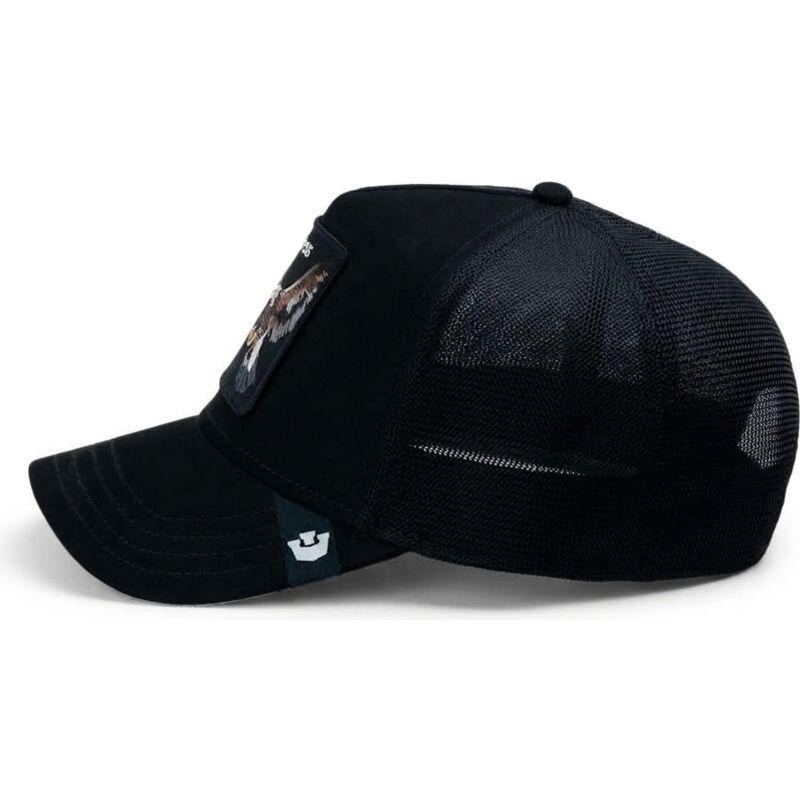 cappello-curvo-nero-snapback-suede-relentless-eagle-microsuede-the-farm-goorin-bros