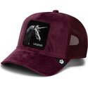 cappello-curvo-rosso-snapback-velour-legend-the-farm-goorin-bros