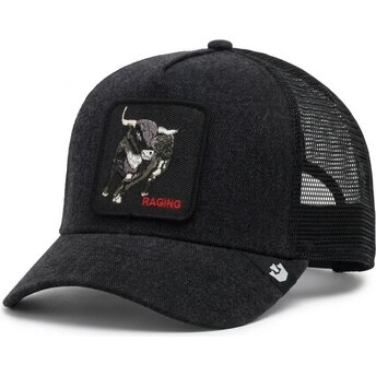 Cappello curvo nero snapback Raging Denim After Dark The Farm Goorin Bros.