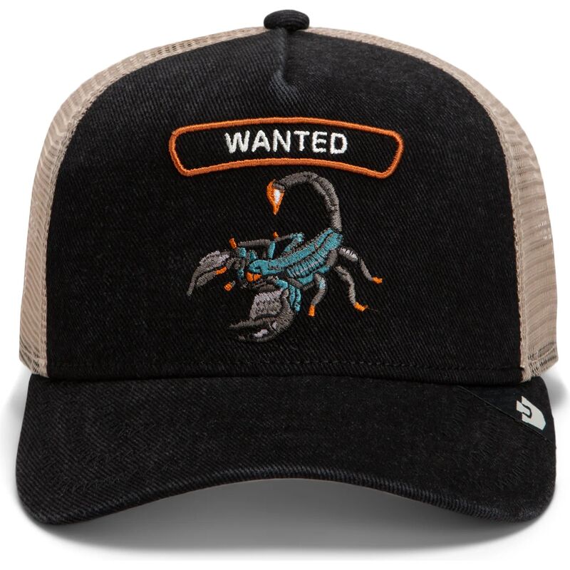cappello-curvo-nero-snapback-wanted-rocker-denim-after-dark-the-farm-goorin-bros cappello-curvo-nero-snapback-wanted-rocker-denim-after-dark-the-farm-goorin-bros